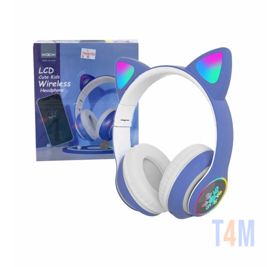 Moxom Wireless Headphones MX-WL58 with LED light Blue
